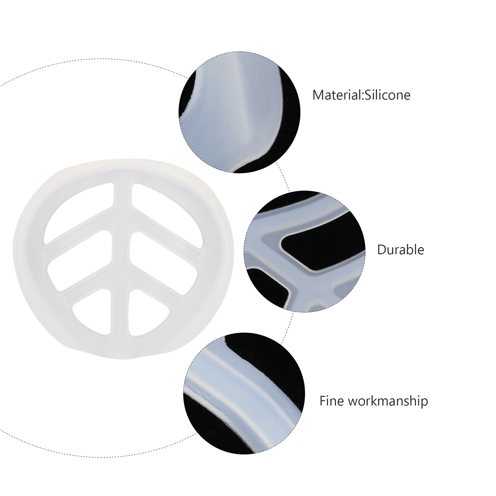 Silicone Mask Bracket - 5Pcs Mask Bracket Silicone Inner Support