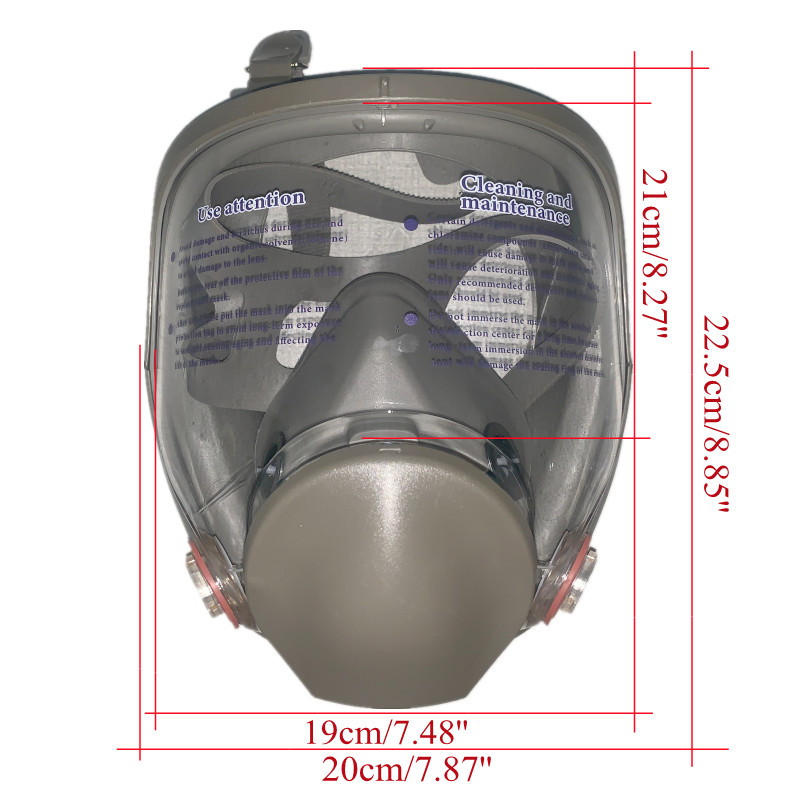 Full face spray protective mas - Dust Mask Construction 评论和价格