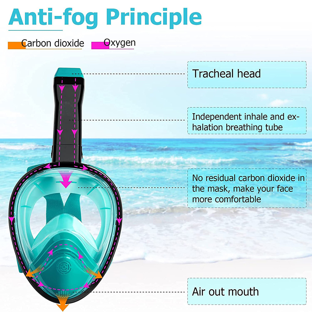 New Full Face Diving Mask with - Anti Pollution Mask 评论和价格