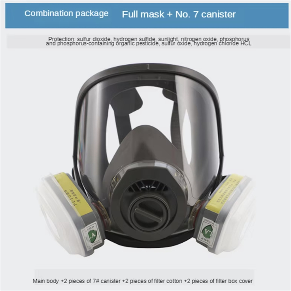 Full Face Respirator Gas Mask  - Dust Mask Construction 评论和价格