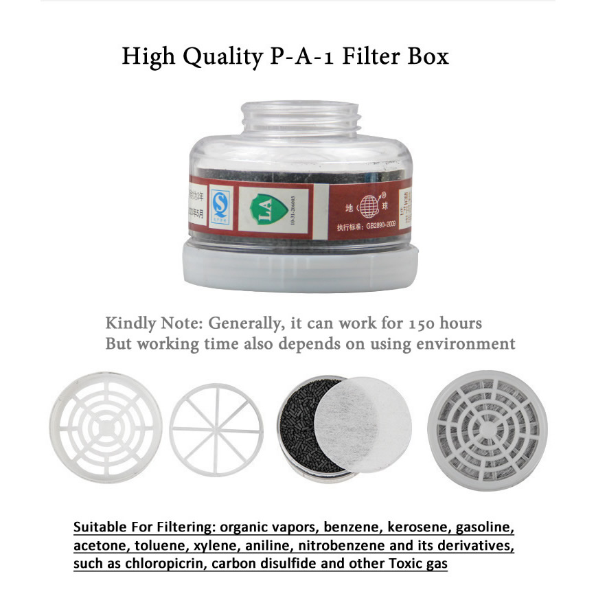 Natural Rubber Half Face Gas M - Dust Mask Construction 评论和价格
